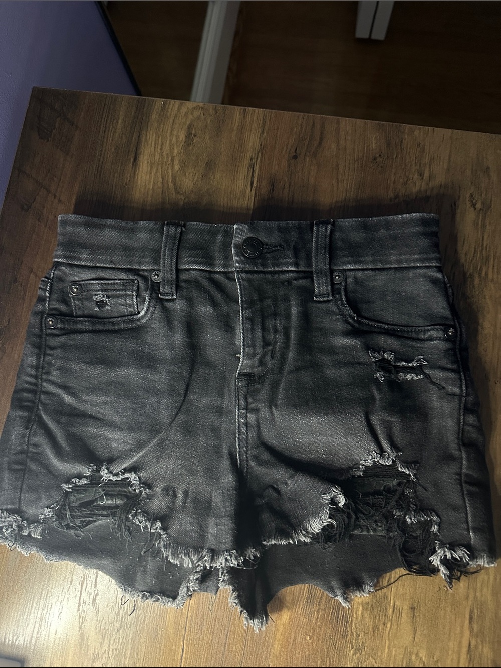 American Eagle Black Jean Shorts